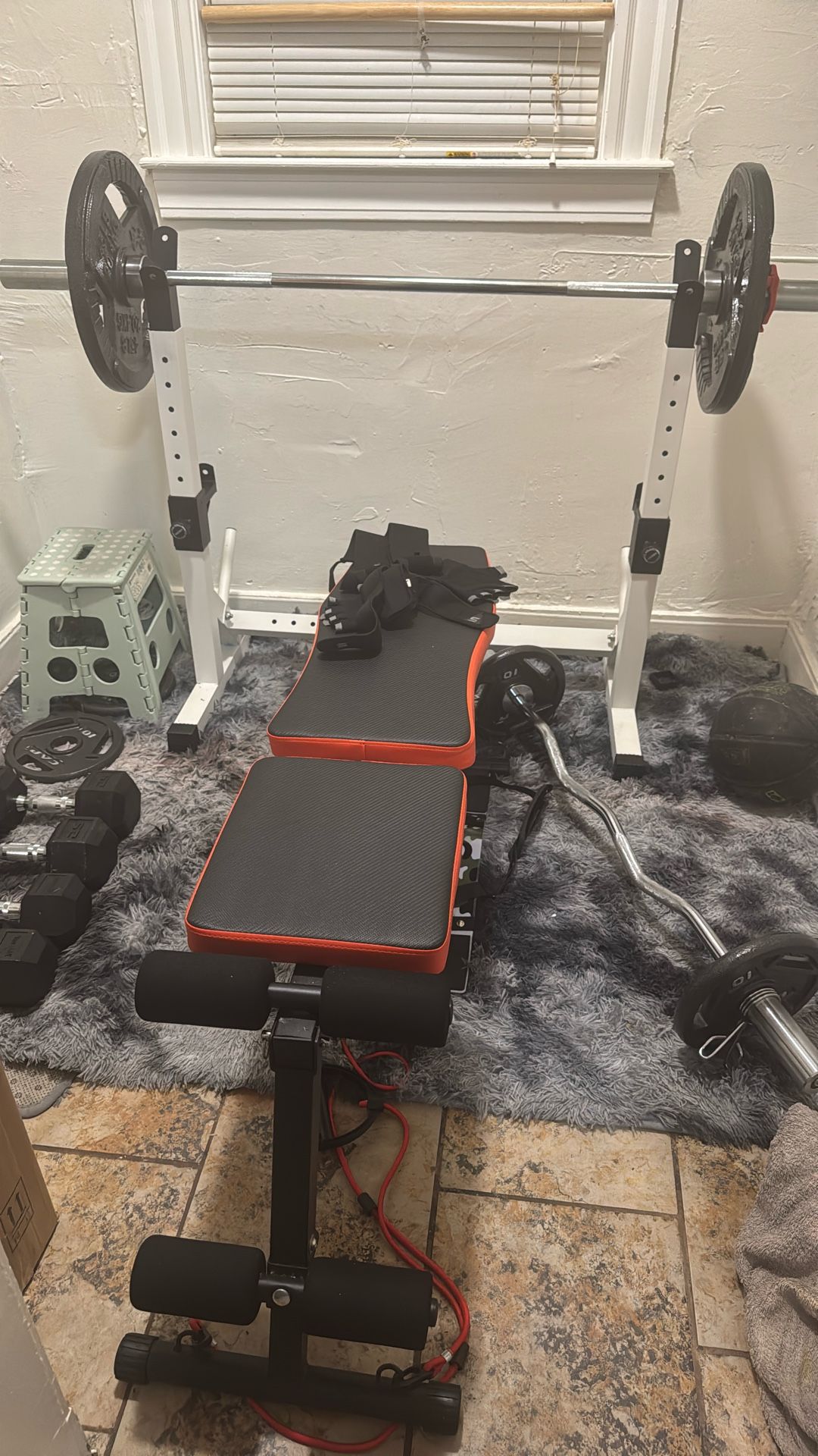 Like New Home Gym Equipment Set - Must Sell!