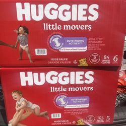 Huggies Diapers Size 5 & 6 - $38 Each Box 