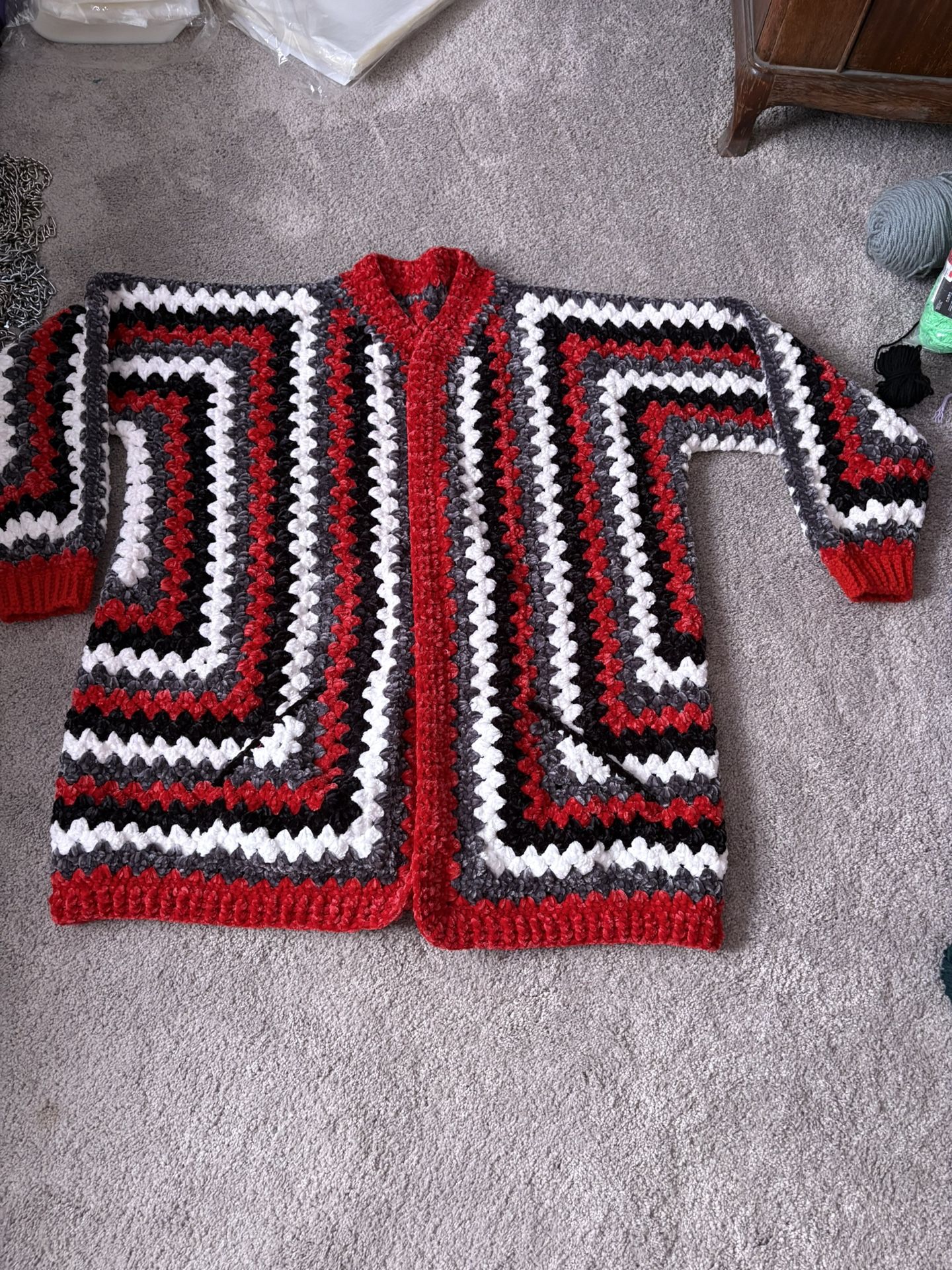 Handmade Crocheted Cardigan