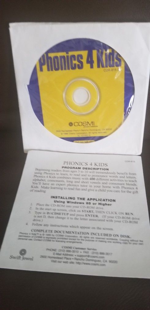 Cosmic Phonics 4 Kids & 300 Arcade Games