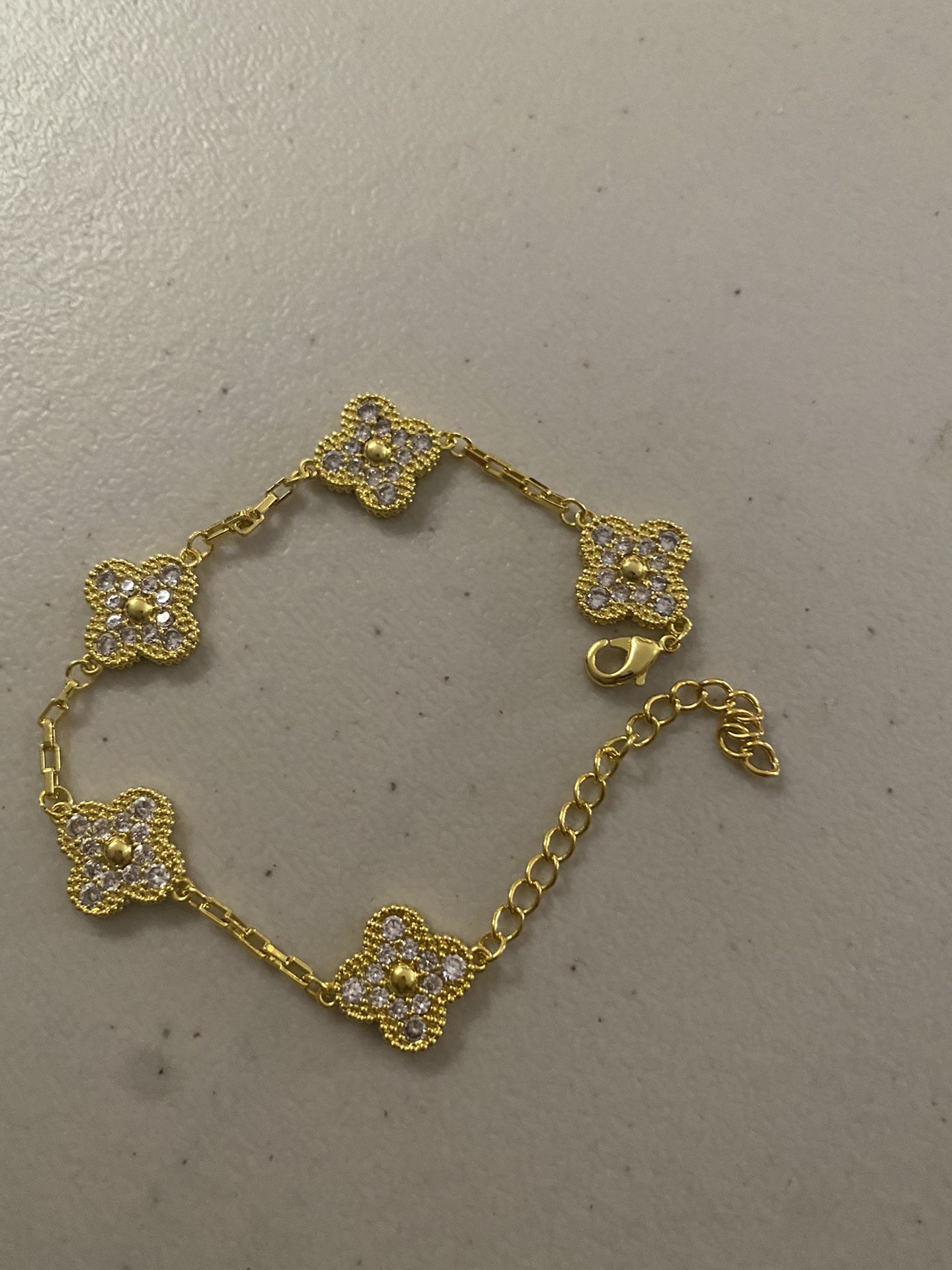 MOP Gold Plated VCA Inspired Bracelet 