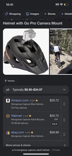 Mongoose Go Pro Helmet
