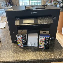 Epson WorkForce Pro WF-7840 with NEW/EXTRA INK- All-in-One Fax/Scan/Printer