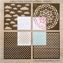 Stampin Up Pattern Party Decorative Masks - Retired