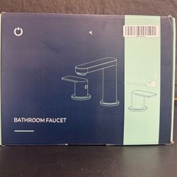 Bathroom Faucet 3 Hole 8 Inch Widespread for Vanity Matte Black -NEW (3434/12)