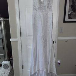 Elegant Lace Spaghetti Strap Wedding/Evening Dress 