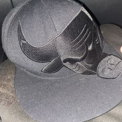 All Black Bulls Hat