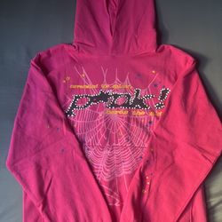 Sp5der Hoodie Pink