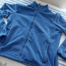 Lands' End Men Full Zip Mid-weight Fleece Jacket
