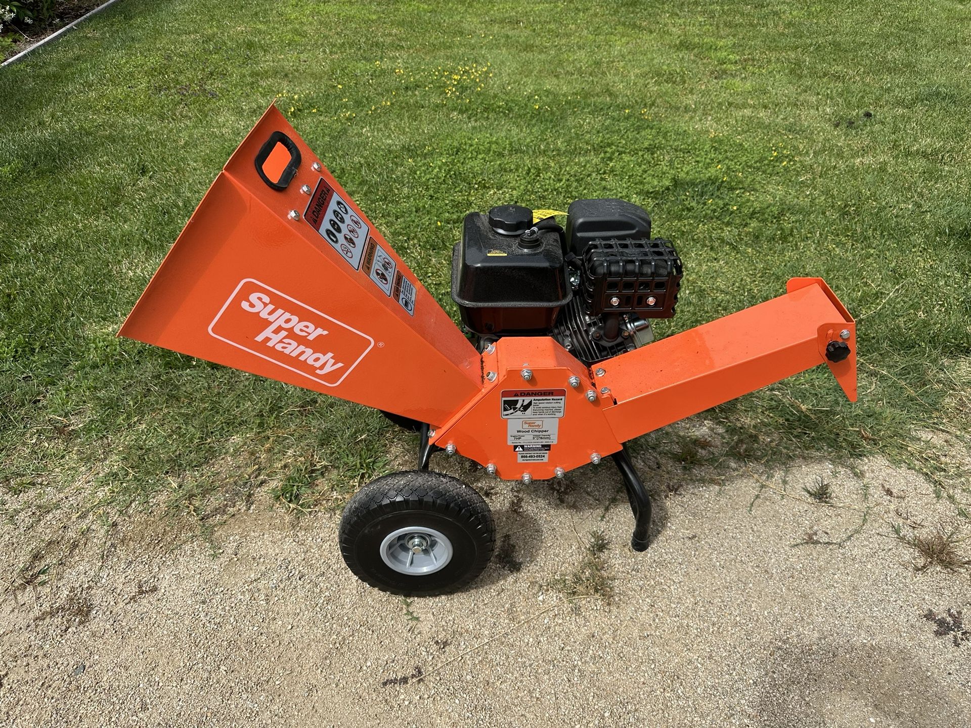 Super handy wood chipper