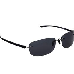 NEW! Optix 55 Rimless Bifocal Sunglasses - 300 diopter, Lightweight Invisible Line Reader Sunglasses - 100% UV Ray Sun Protection