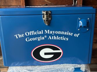 Georgia Bulldogs Hellmans Retro Cooler With Bottle w