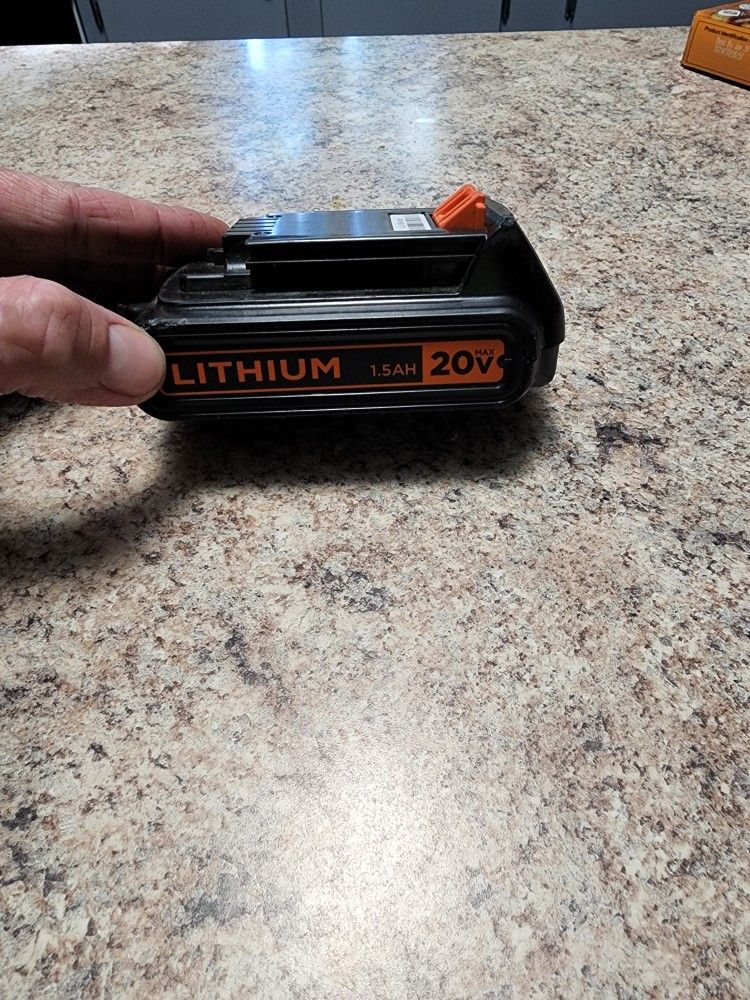 Black An Decker 20v Battery