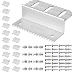 HULKNPE Z Brackets Solar Panel Mounting Kit 16 Pack Heavy Duty Multi-Slot