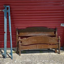 Vintage Wood Full Size Bed