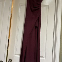 Sparkling Maroon Prom Dress 