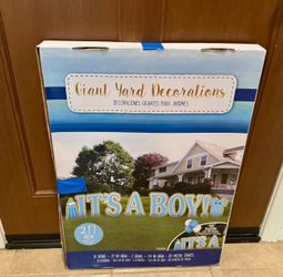 Baby shower yard poster