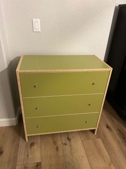 Green IKEA dresser