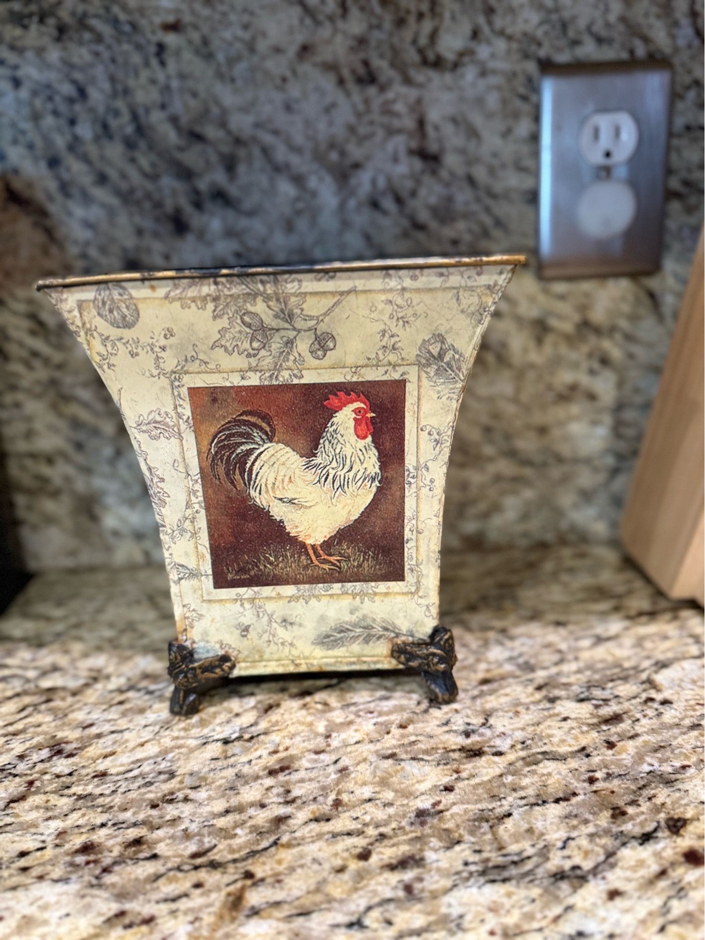 Metal Kitchen Utensil Holder. Utensils Not Included.