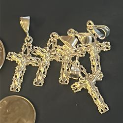 .925 solid cross pendant.