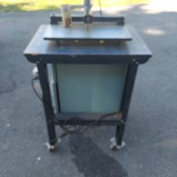 Router table on wheels. With storage drawers.