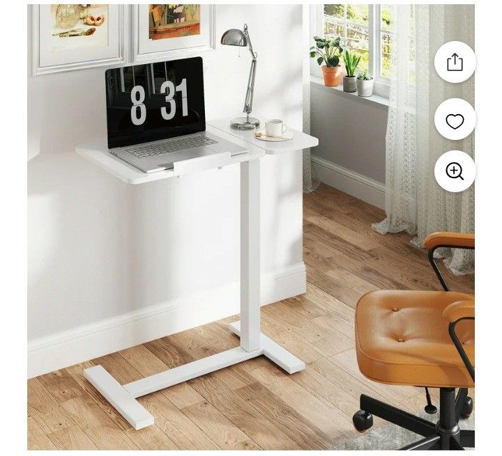 overbed desk table black