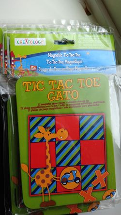 4 magnetic tic-tac-toe tins/new in bag