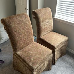 Bombay Company Velour Chairs 