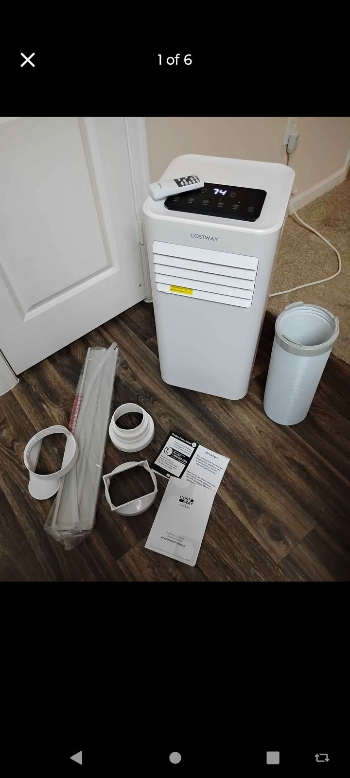 COSTWAY 10000 BTU Portable Air Conditioner, 3 in 1 AC Unit, Fan &amp; Dehumidifier w/Sleep Mode, 24H Timer, LED Display, Child Lock, Remote Control &a