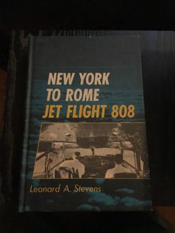 New York to Rome Jett flight 808 FIRST EDITION