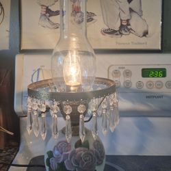 Beautiful Vintage Glass Lamp