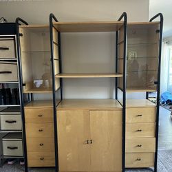 Mid Century China Cabinet/Hutch 