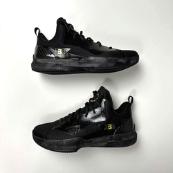 Big Baller Brand ZO2 Santa Ana Triple Black Gold Size 14