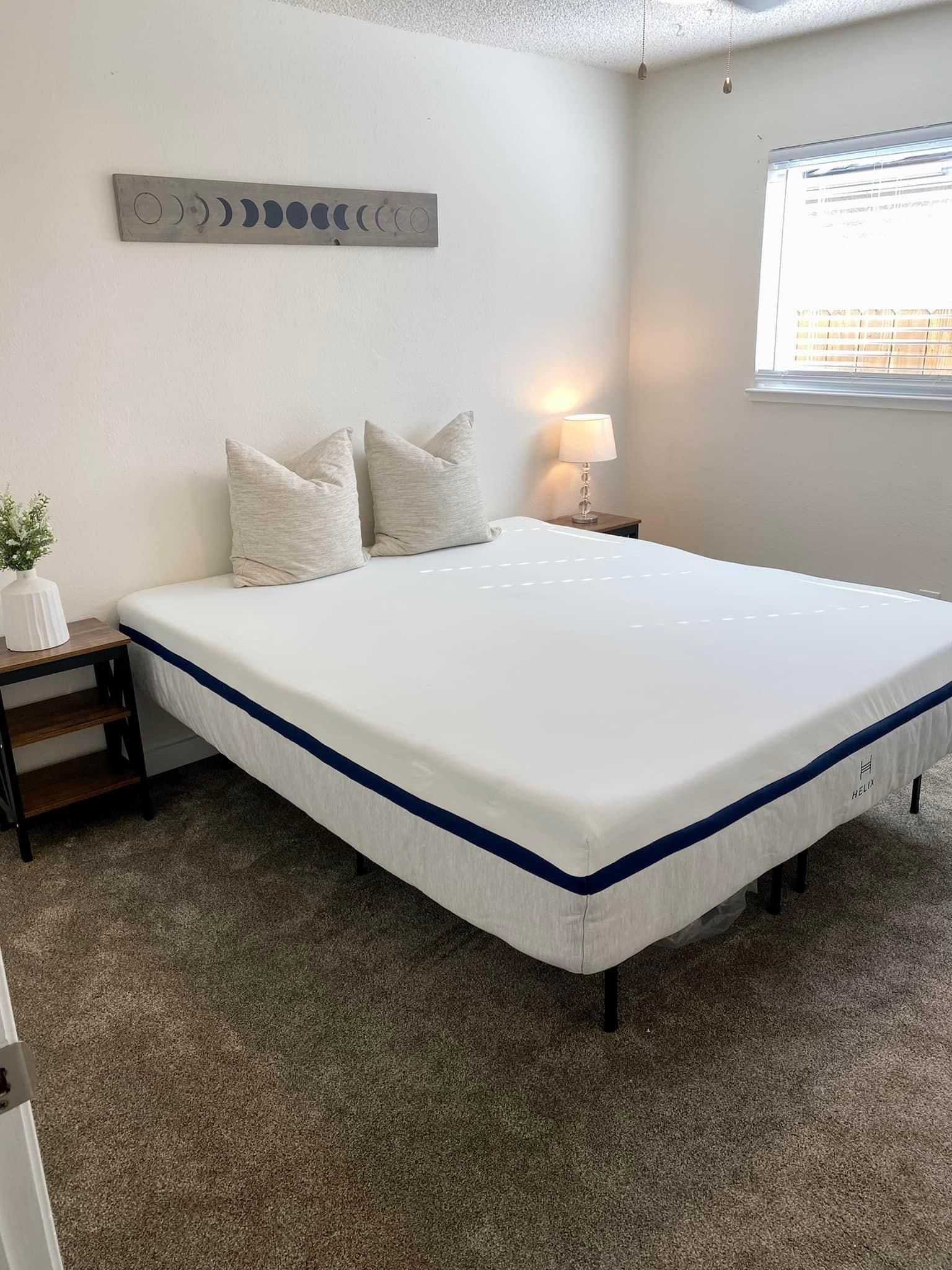 LIKE NEW - Queen - Helix Firm Hybrid Memory Foam Mattress only