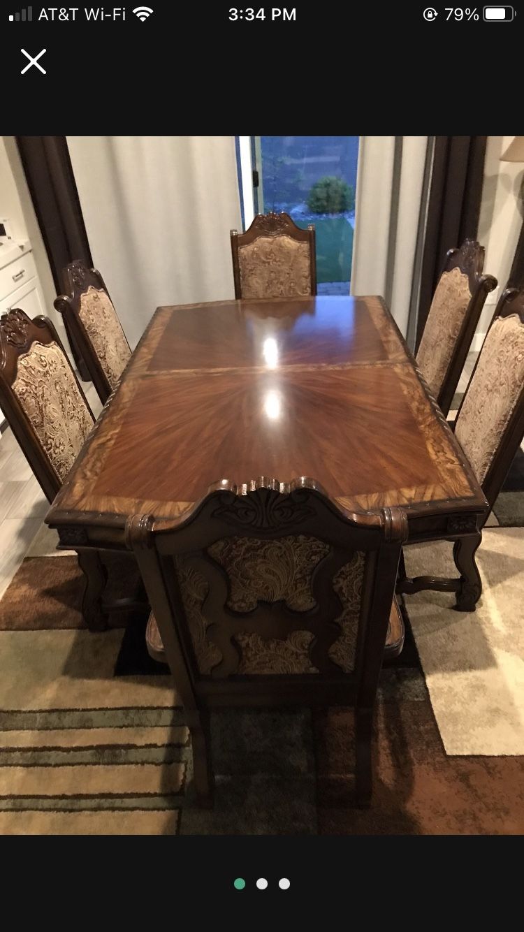 Dining Room Set-Table And 6 Chairs