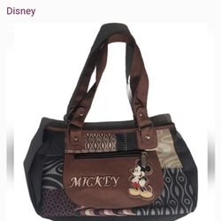 Black & Brown Mickey Mouse Purse