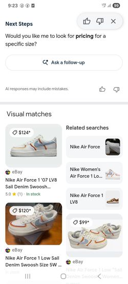 Zapatos nike Air Force en perfectas condiciones #8 originales