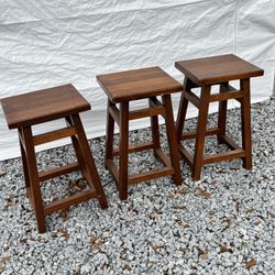Solid Wood Stools 