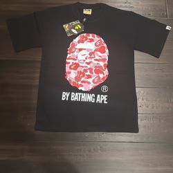 Black and Pink Bape Tee