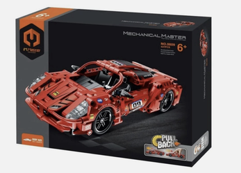 Mechanical Master Pull Back Race Car Building Blocks