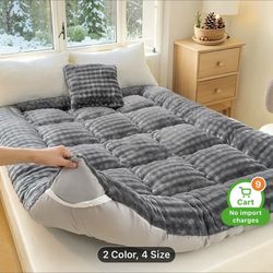 This RV Futon Mattress Topper, Featuring a New Extra Thick Faux Wool End, Is a Fluffy Floor Mattress That Makes an Excellent Christmas Gift. It'S a Su