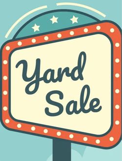 Yard sale Sunday, 8-23-2026