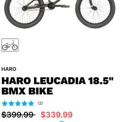 Haro BMX Bike 18.5