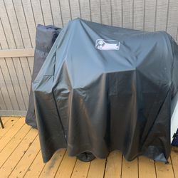 Used Charcoal Grill With Cover & Accessories 