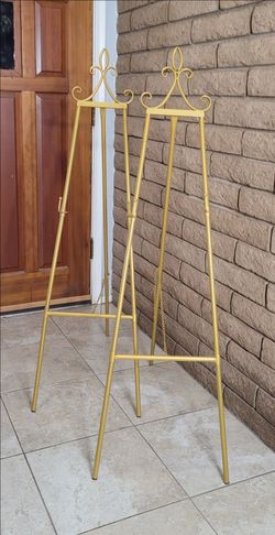 Gold Decorative Folding Easels for weddings 54"