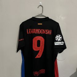 FC Barcelona 2024-25 Away Lewandowski Jersey (small Medium Large XL 2X)