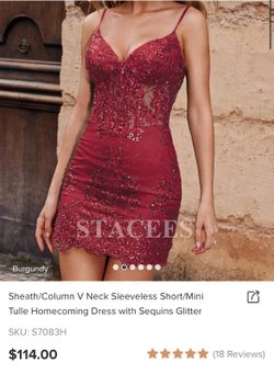 short mini red/burgundy women’s dress