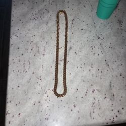 28" Gold Plated Miami Cuban Link Chain $80