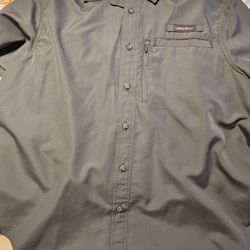Eddie Bauer Tech Woven Shirt Size Large Color Is Forrest Green Plus Iron Co Hybrid Tech Woven Cargo Shorts Size 36 Color Is Dark Grey New Condition 