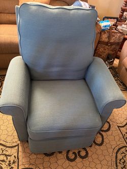 Teal Fabric Sofa Chair Recliner